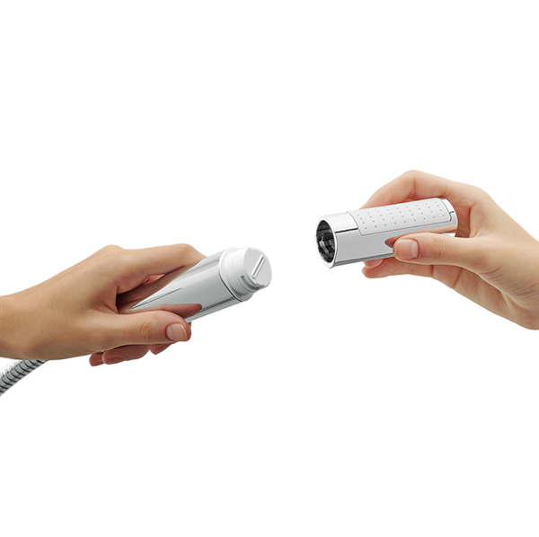 DuoStix™ Hand Shower (Chrome/Glossy White)