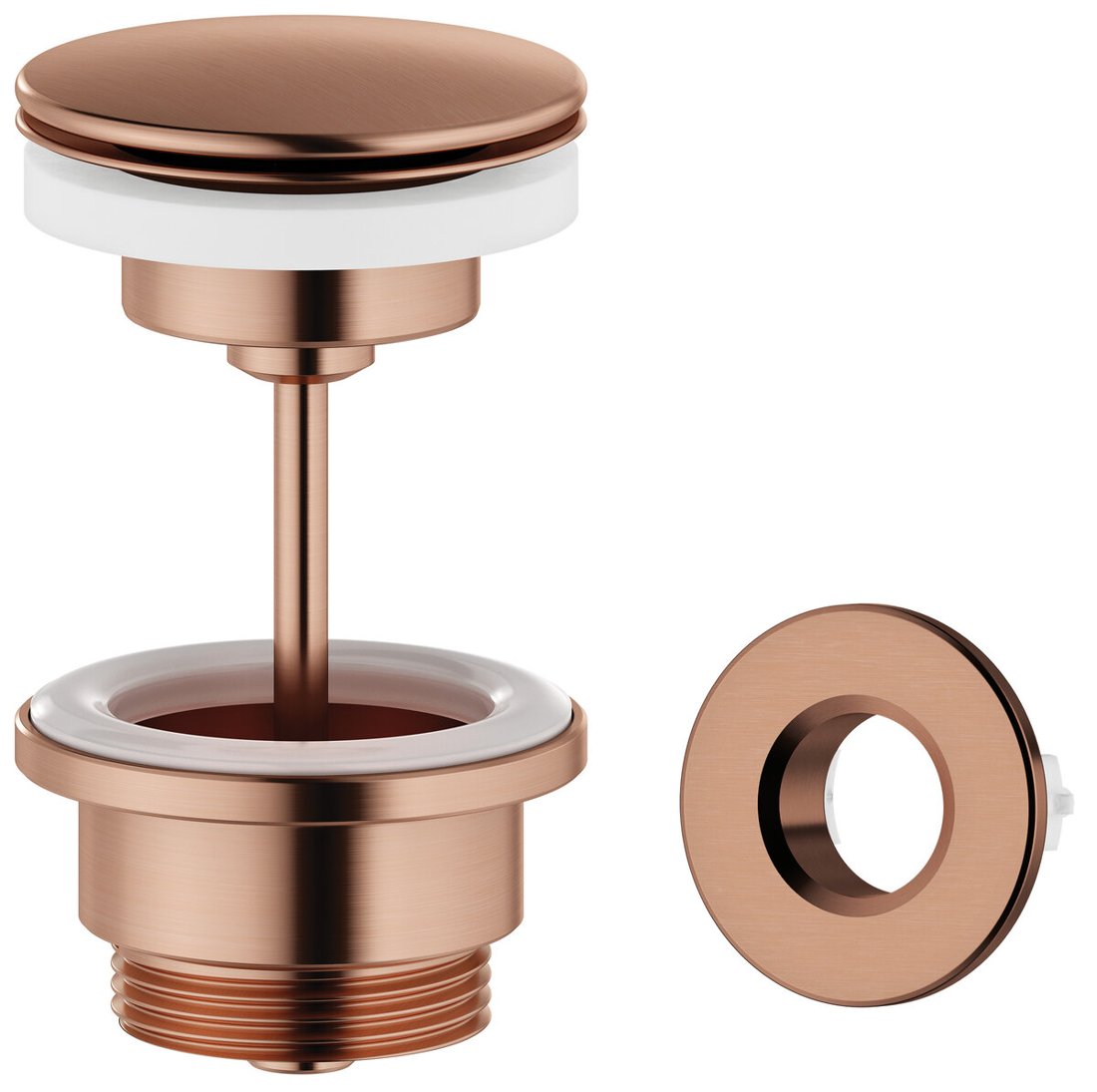 Iris Exposed kit for built in Basin Mixer Box (180 mm) brushed copper
