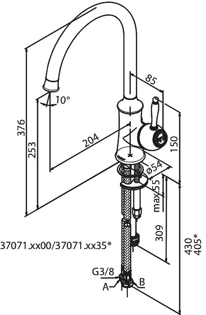 Kichen Mixer chrome