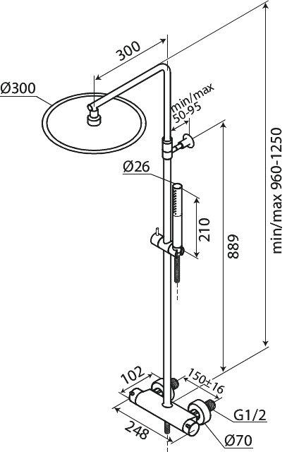 Shower System steel