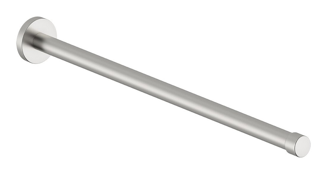 Toilet roll holder with lid steel