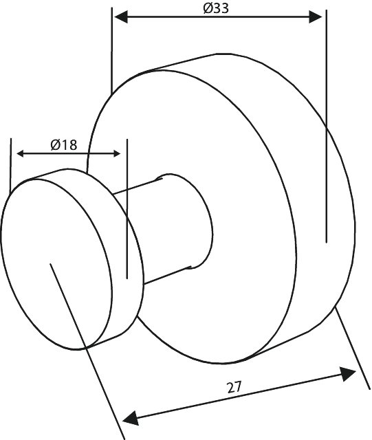 Towel hook (2 pcs) brushed bronze