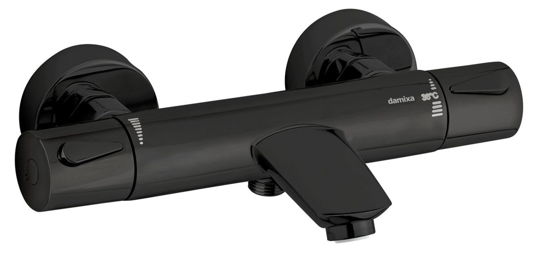 Tube handshower set matt black