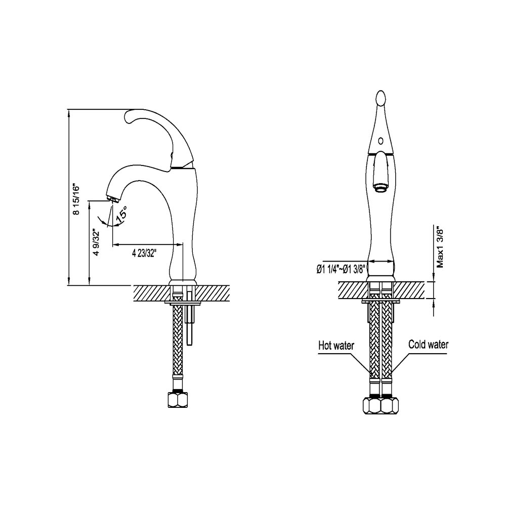 AB08 1157BN Lavatory Faucet