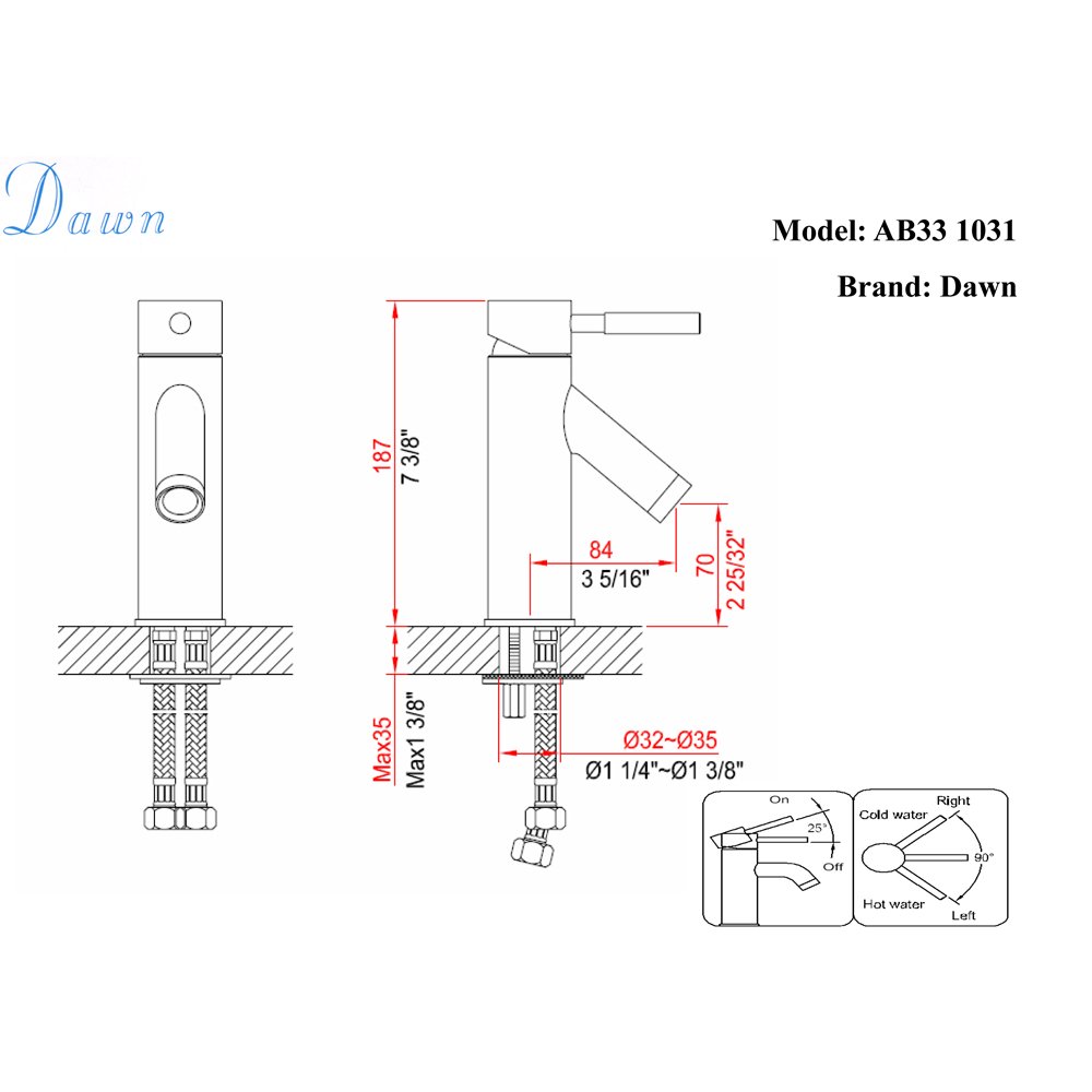 AB33 1031C Lavatory Faucet