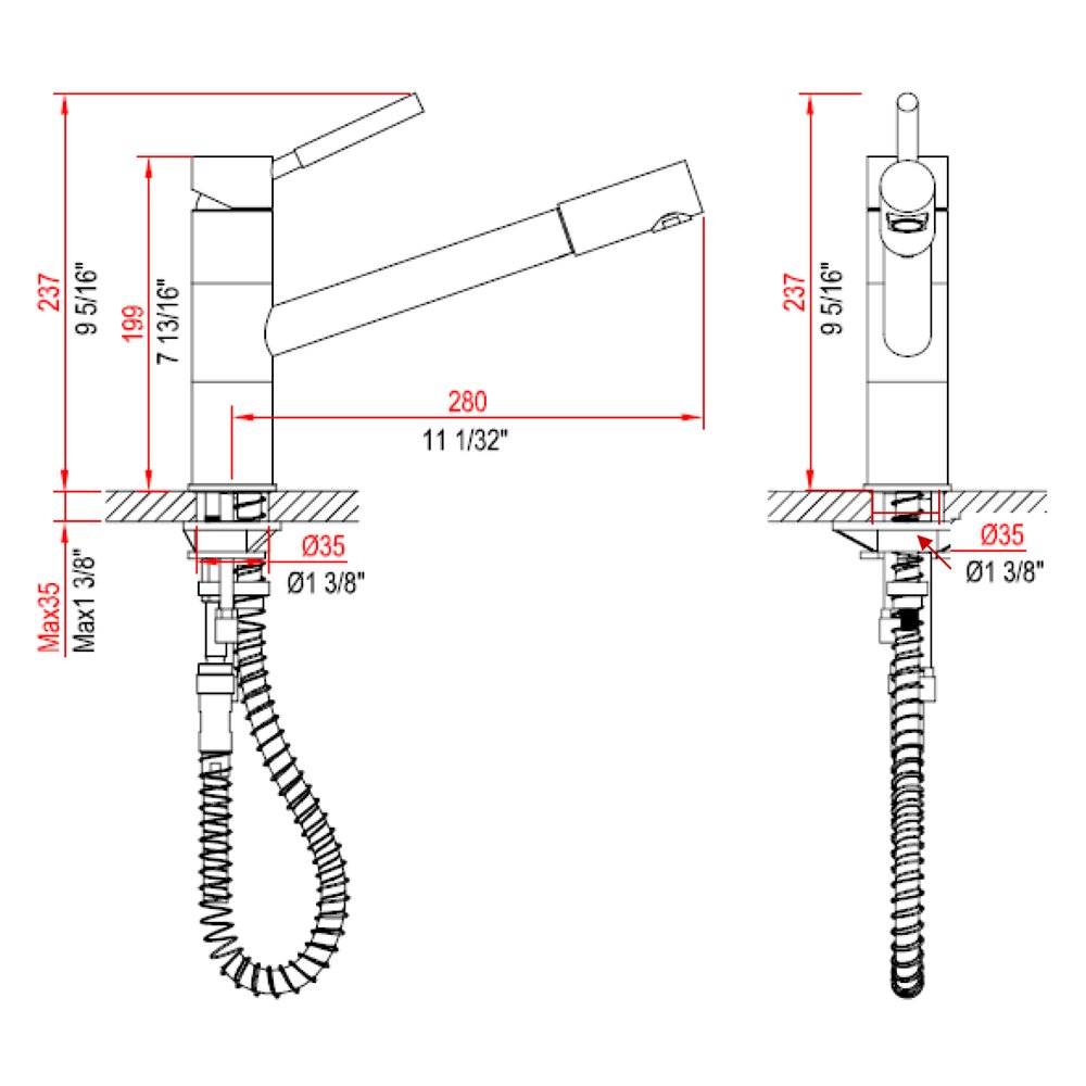 AB33 3241C Kitchen Faucet
