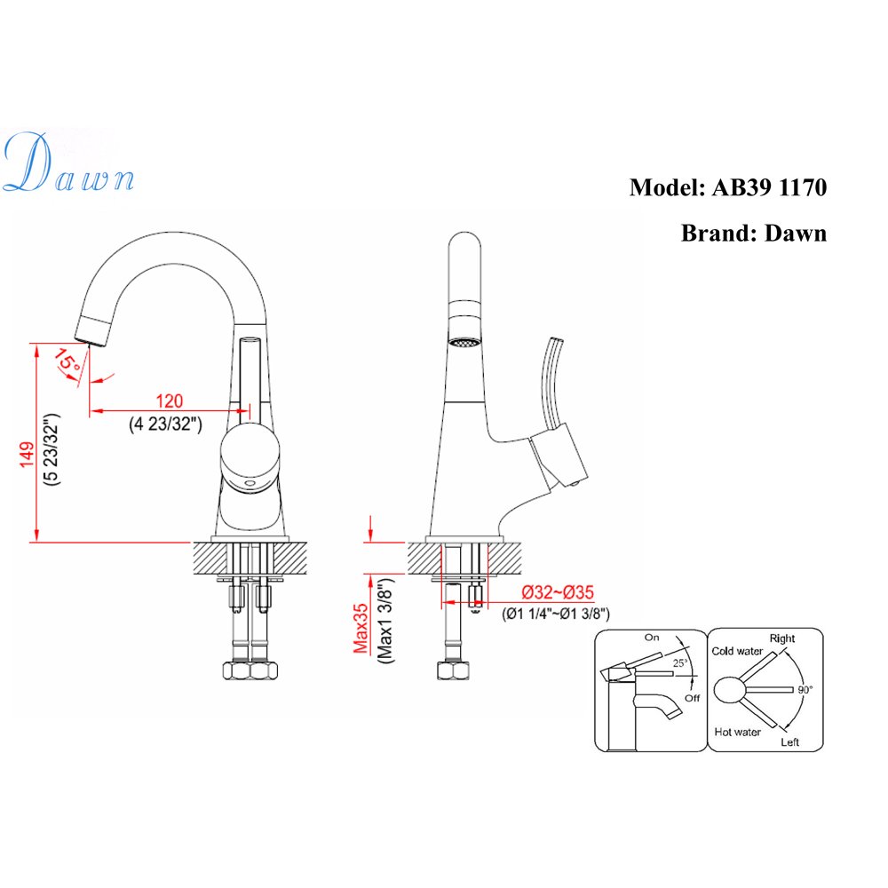 AB39 1170BN Lavatory Faucet