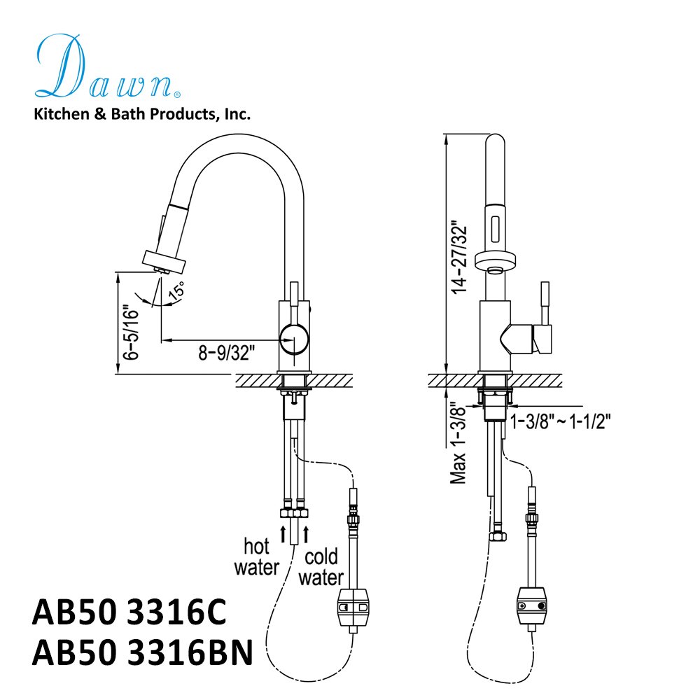 AB50 3316C Kitchen Faucet