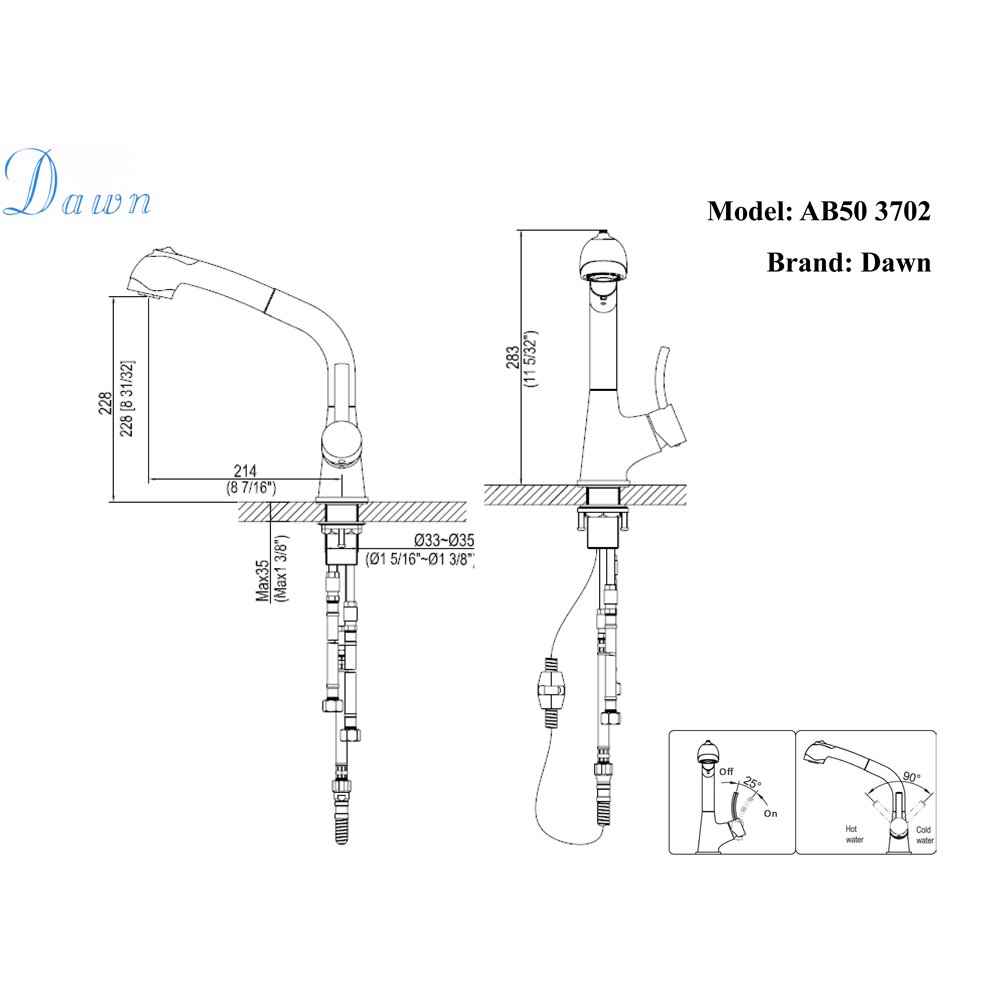 AB50 3702C Kitchen Faucet