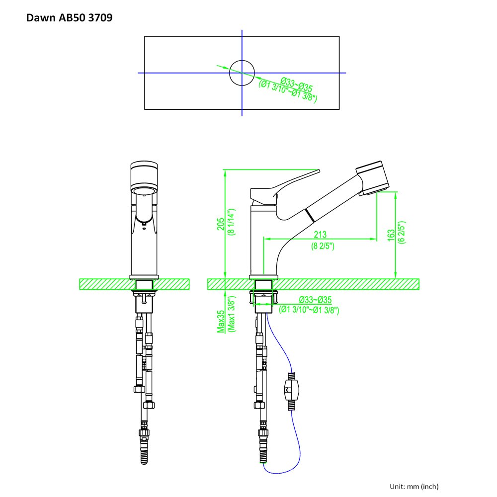 AB50 3709C Kitchen Faucet (TAIWAN ONLY)