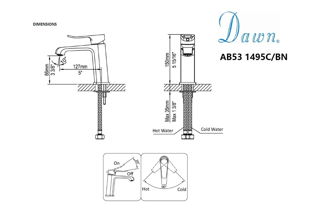 AB53 1495BN Lavatory Faucet