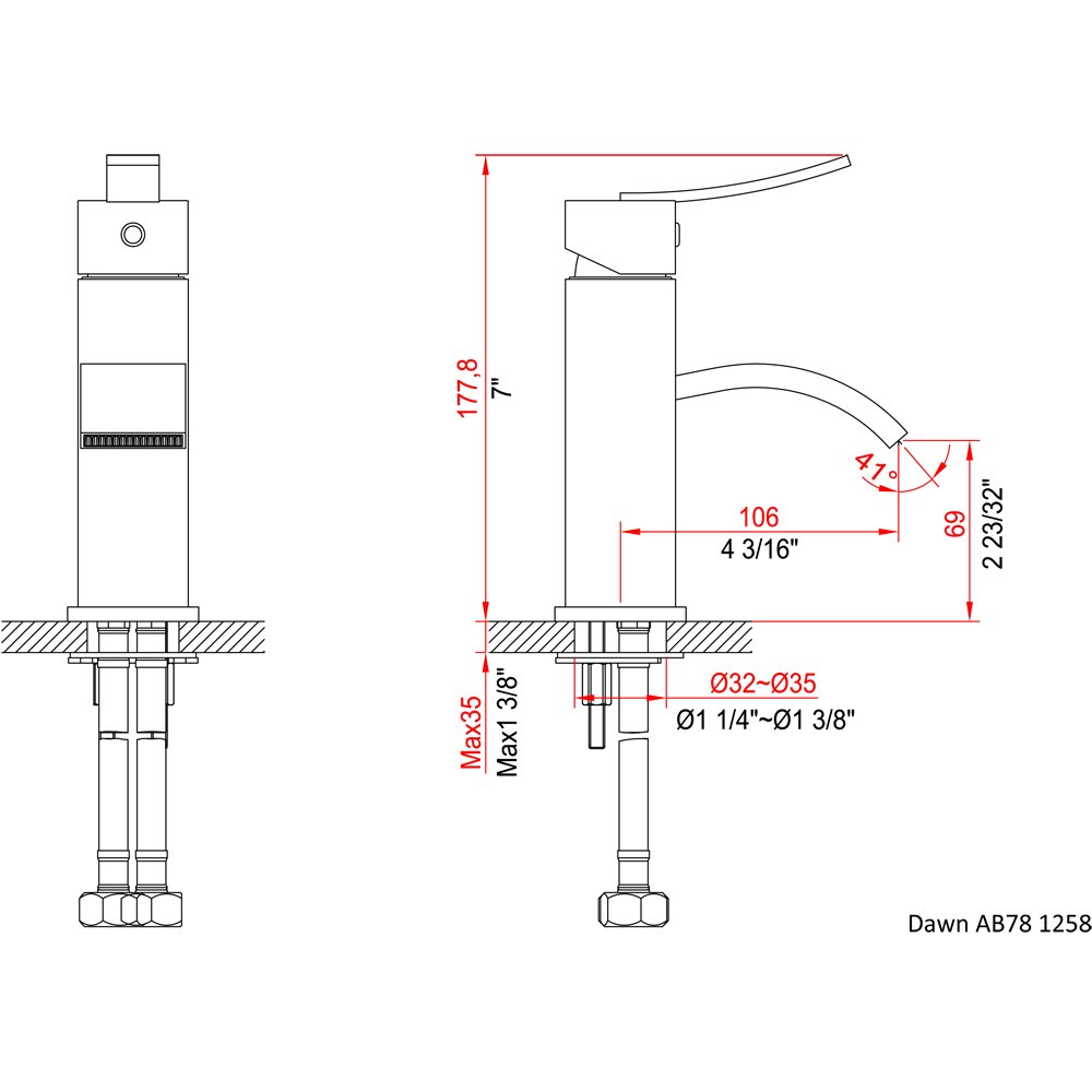 AB78 1258MB Lavatory Faucet