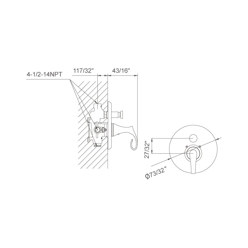 D2230601C Shower Trim