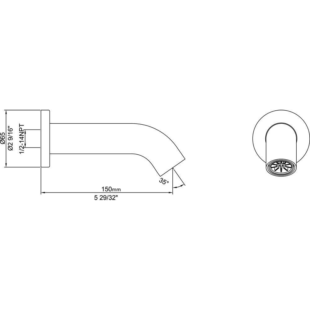 D3217401C Tub Spout