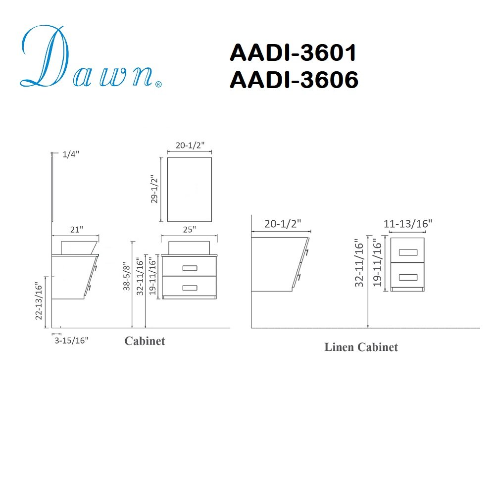 Dina Vanity Set 36" AADI-3601