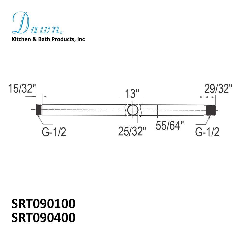 SRT090100 Shower Arm