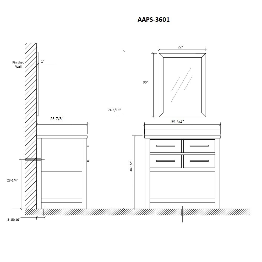 Tuscany Vanity Set AAPS-3601