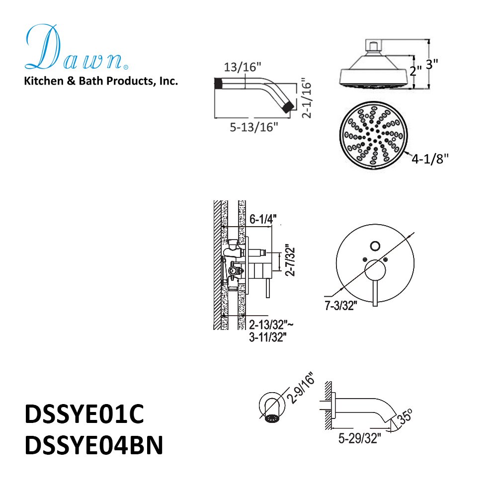 Yosemite DSSYE01C Shower Set