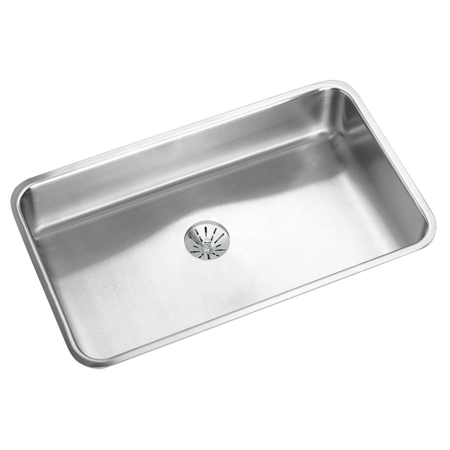 Lustertone® Classic Stainless Steel, 30-1/2" x 18-1/2" x 7-1/2" Single Bowl Undermount Sink with Perfect Drain®