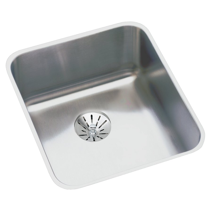 Lustertone® Classic Stainless Steel 16" x 18-1/2" x 4-7/8" Single Bowl Undermount ADA Sink with Perfect Drain®