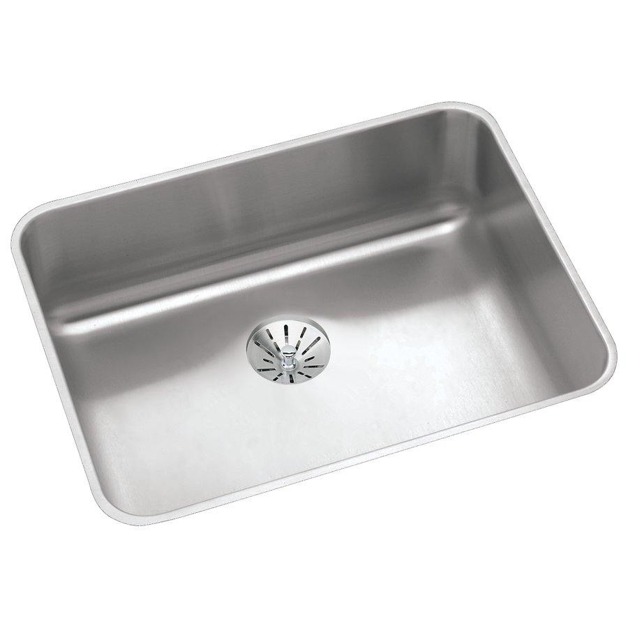 Lustertone® Classic Stainless Steel 23-1/2" x 18-1/4" x 4-7/8" Single Bowl Undermount ADA Sink w/Perfect Drain®