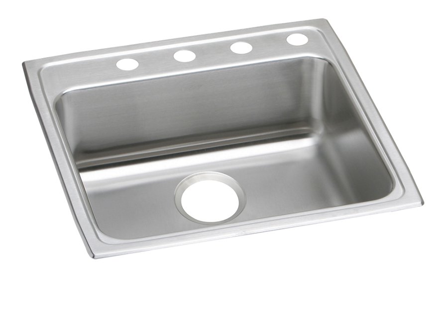 Lustertone® Classic Stainless Steel 22" x 22" x 6-1/2" Single Bowl Drop-in ADA Sink