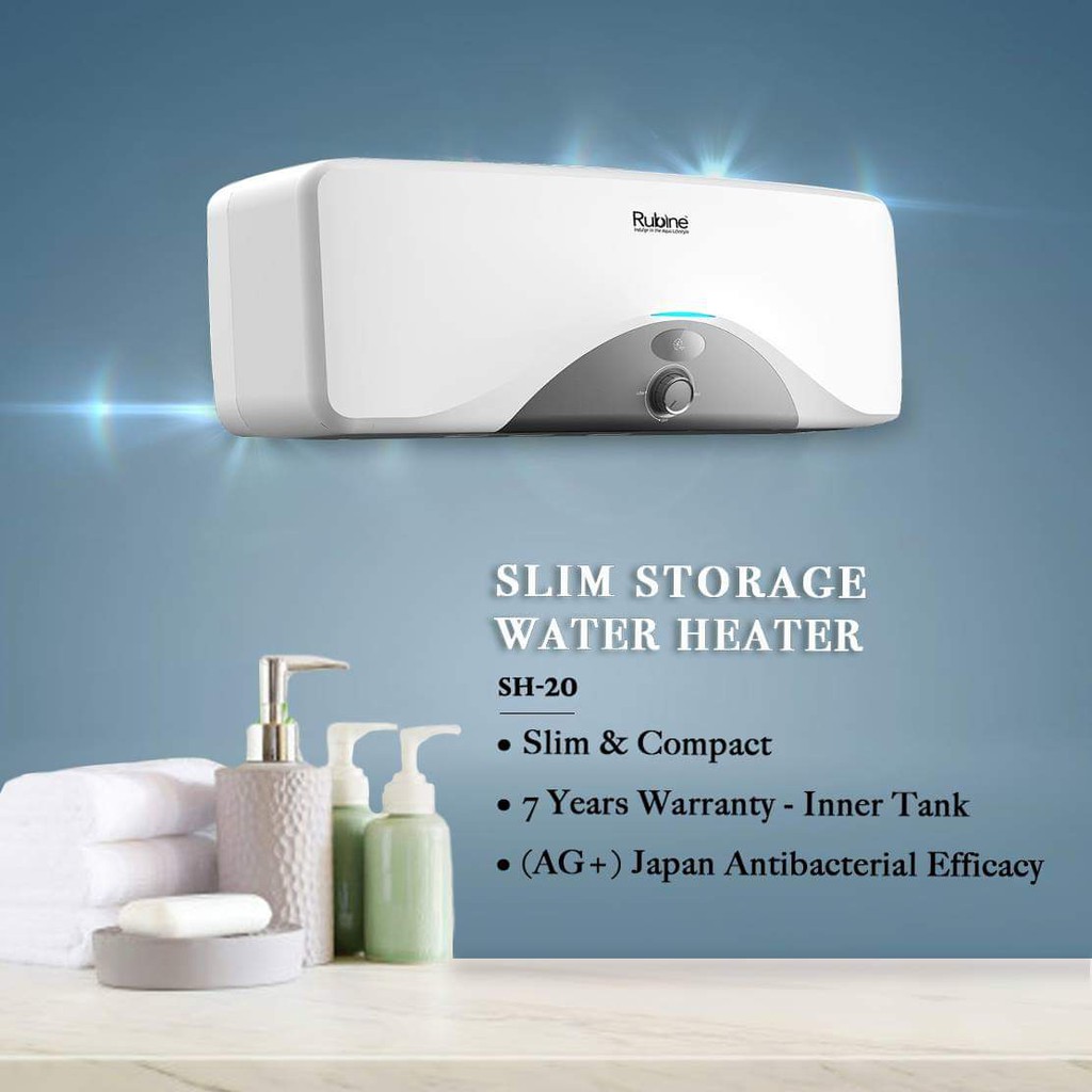 Rubine Storage Heater SLIM 20L